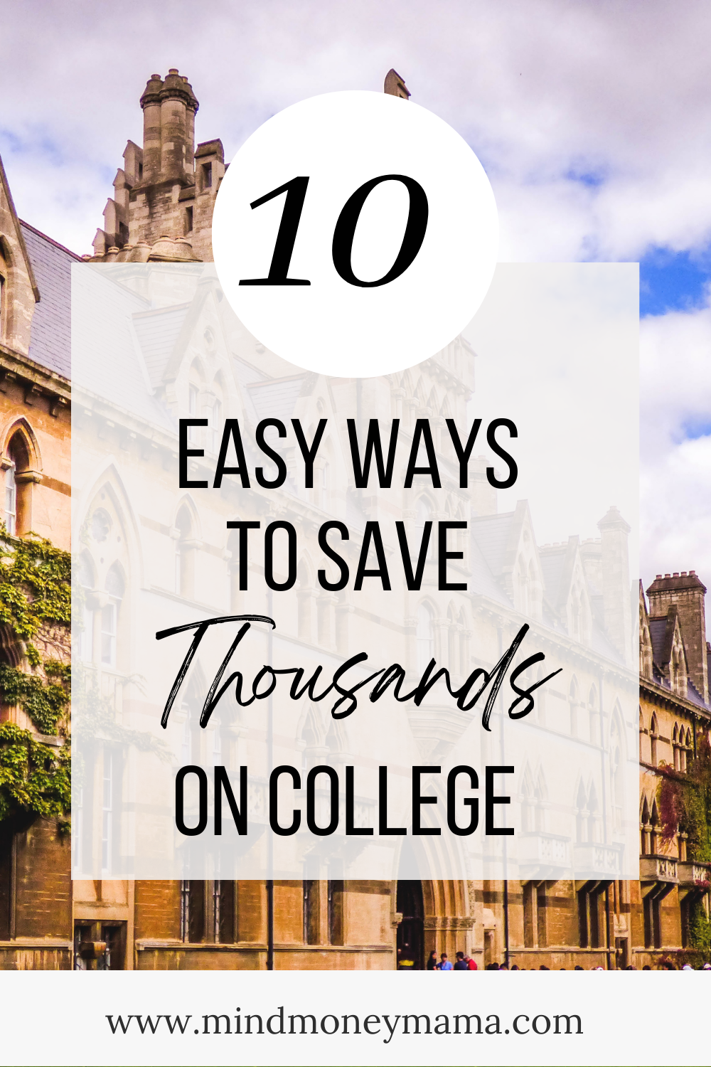 save money on college